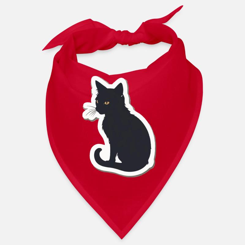 Katze Silhouette Bandana
