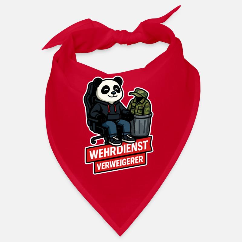 Refuser le service militaire Panda Peace Design Bandana