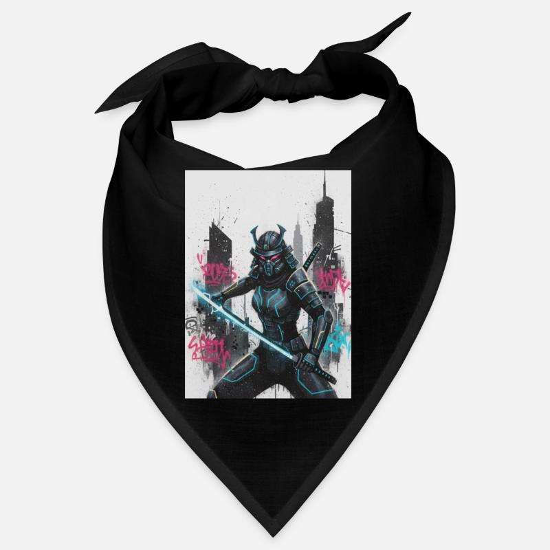 Cyber Samurai Neon Klinge Bandana
