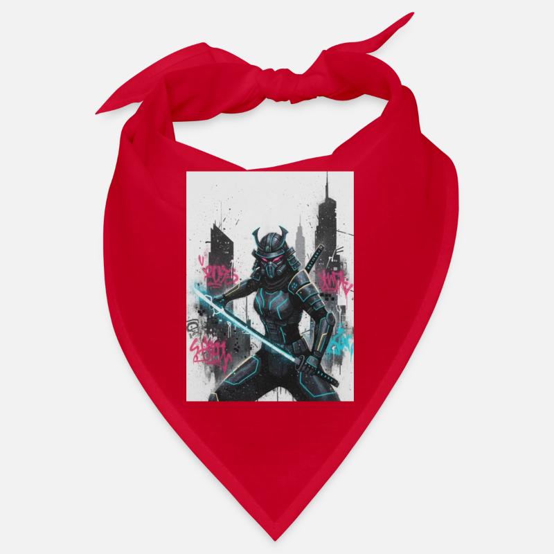 Cyber Samurai Neon Blade Bandana