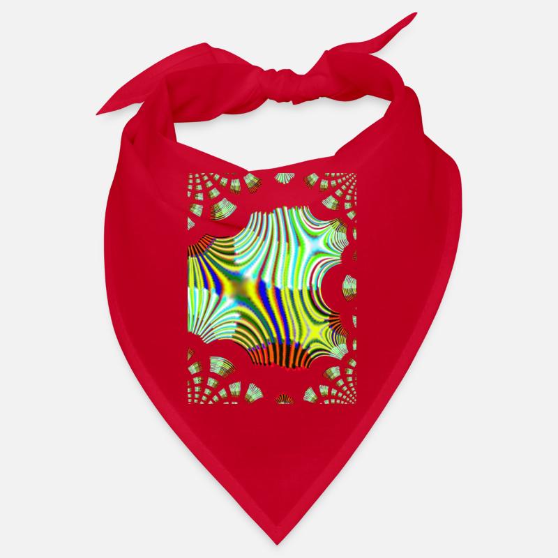 Psychedelische Neonwellen Muster Bandana
