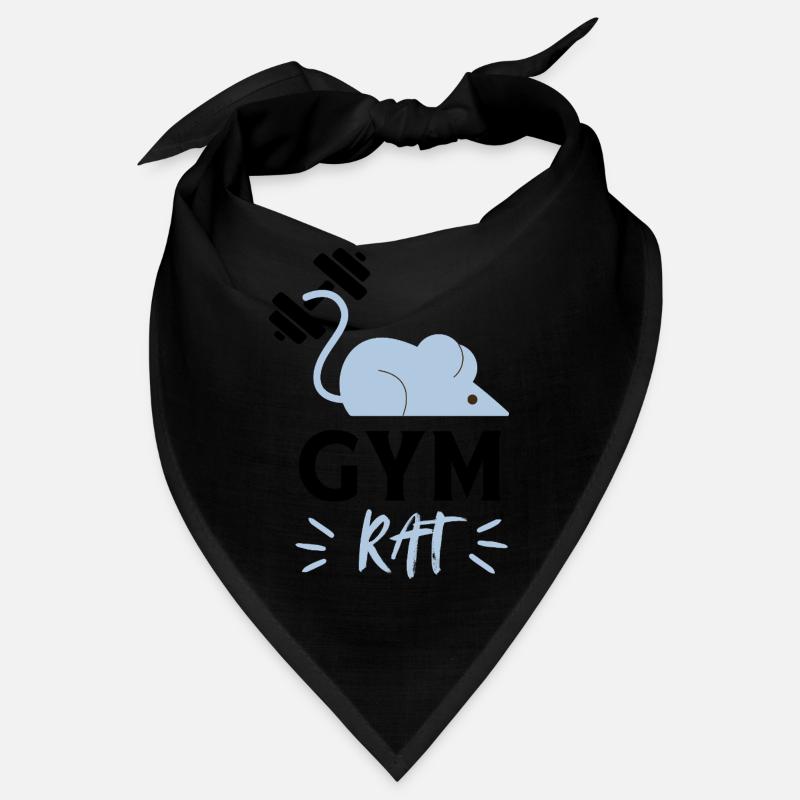 Souris bleue minimaliste joyeuse Bandana