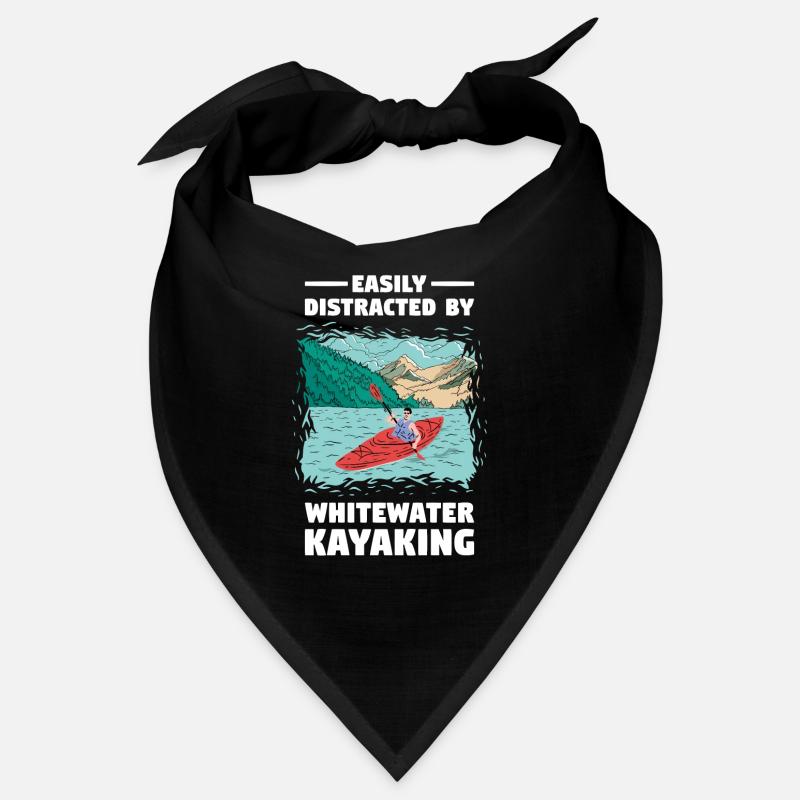 Easily Distracted By Whitewater Kayaking Bandana