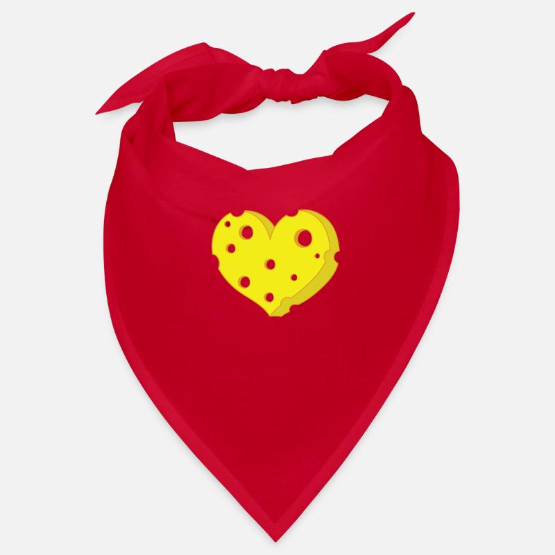 Stück Käse in Herzform Bandana