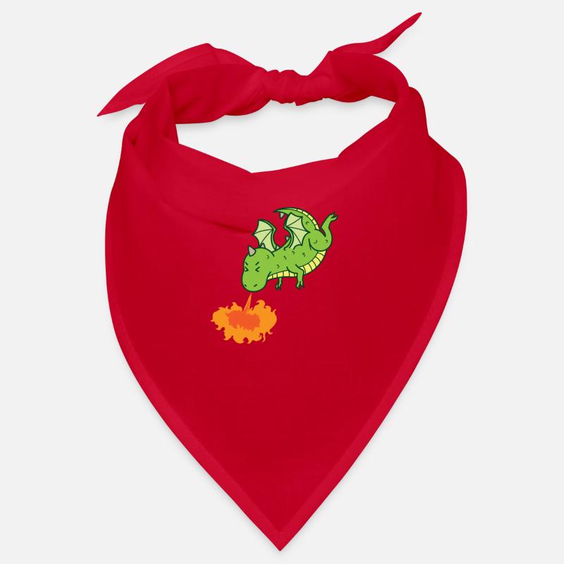 Dragon crache du feu Créatures mythiques Conte de fées Bandana