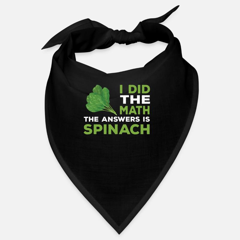 Lustiger Spinat Spruch Bandana