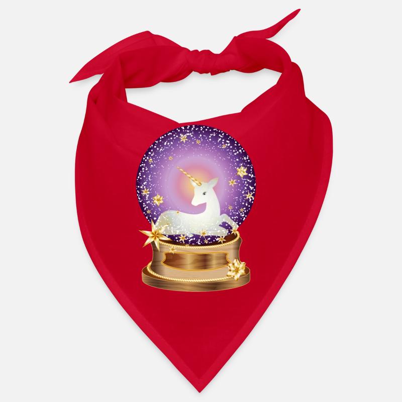 Boule à neige violette avec licorne imaginative Bandana