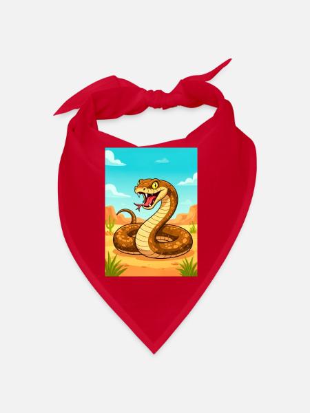 Inland Taipan – tödlichste Schlange in Australien - Bandana - Rot - Vorne