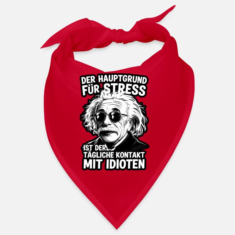 Einstein Quote Stress Idiot Saying Bandana