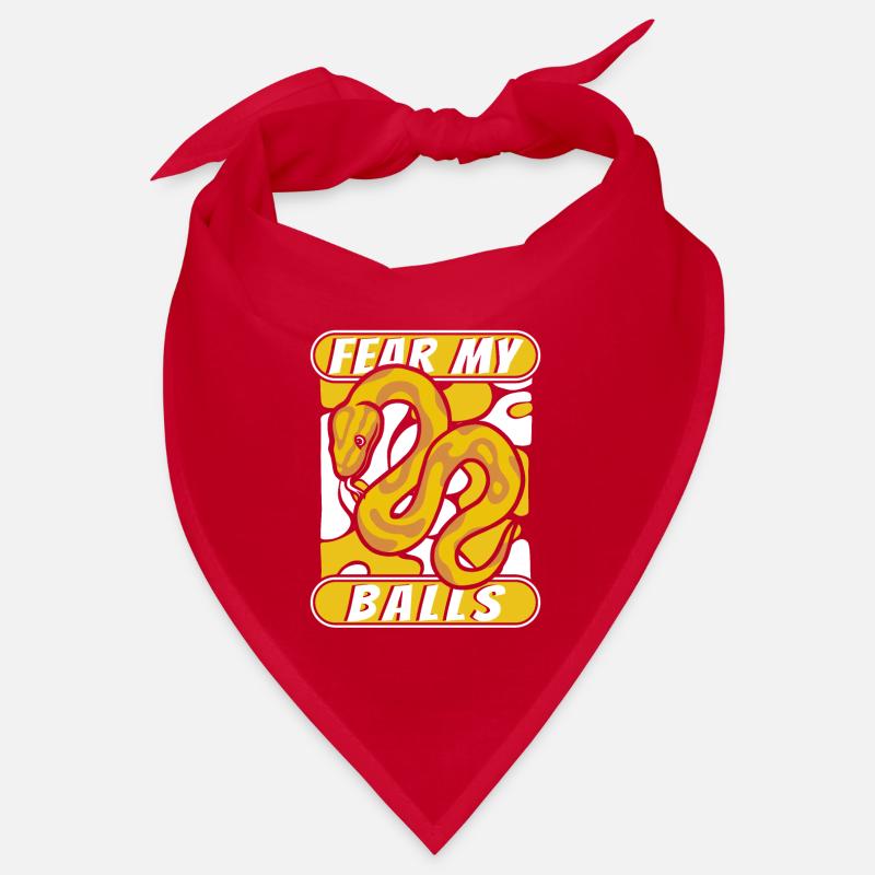 Fear My Balls Python Snake Banana Ball Python Bandana