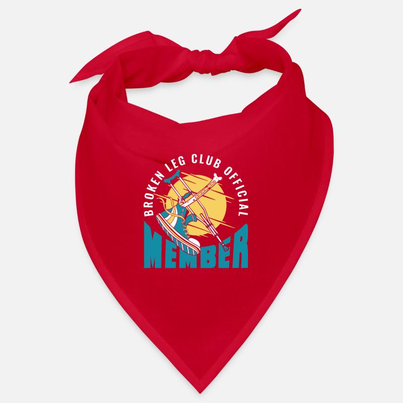Broken Leg Club Official Member Broken Bone Bone Bandana