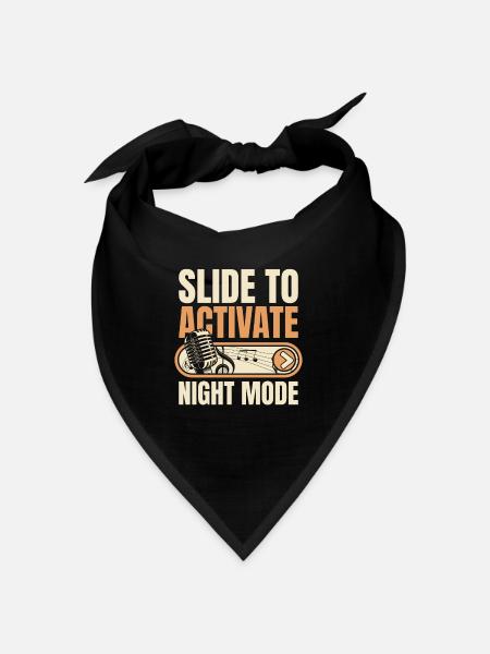 Slide To Activate Night Mode Opera House Lover - Bandana - black - Front