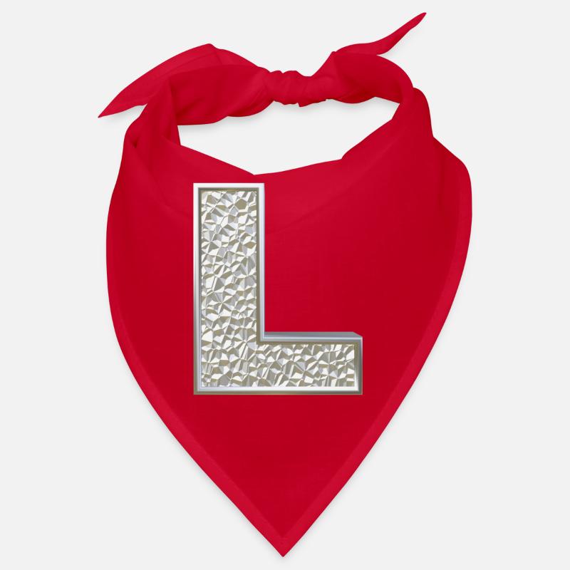 L, letter, initial, monogram, Bandana