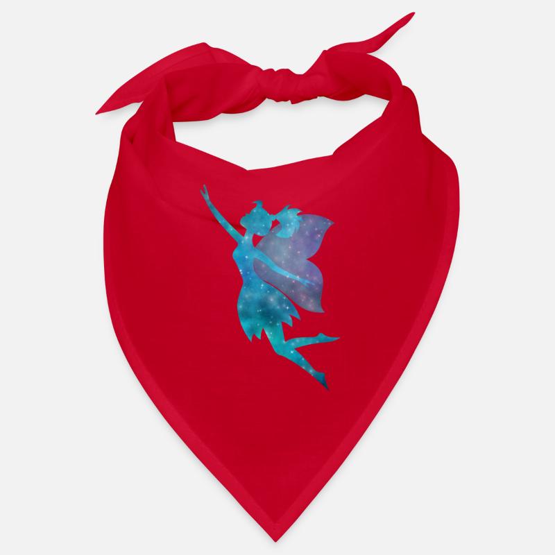 Fairy Galaxy silhouette Turquoise Bandana