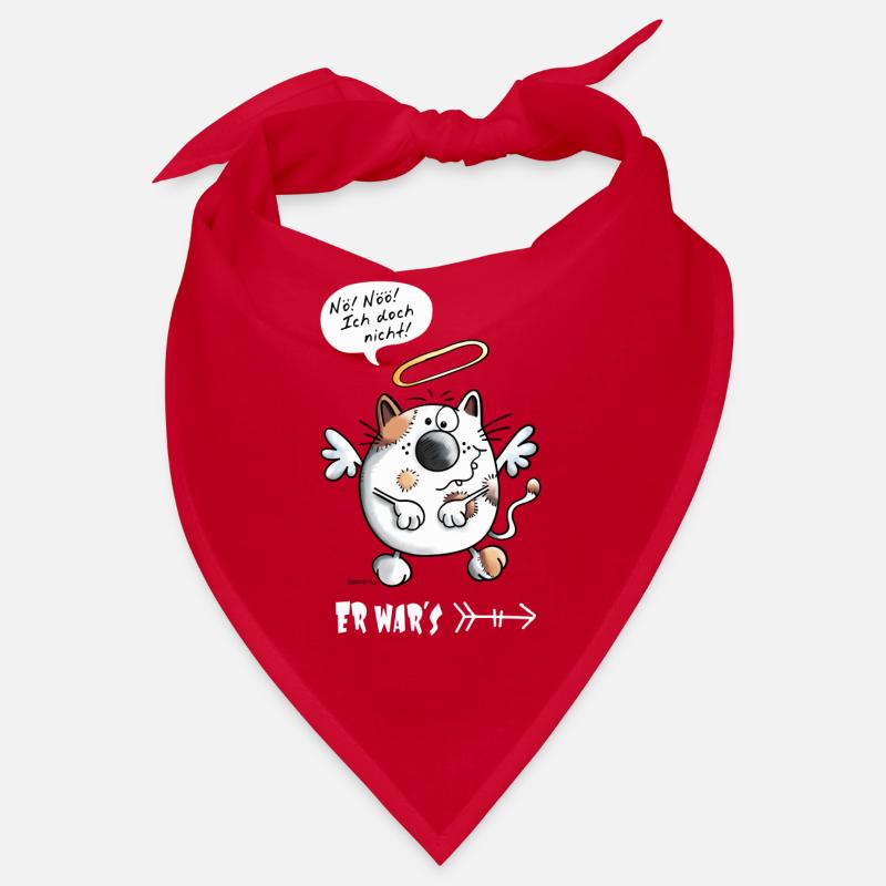 Er war's - Katze - Katzen - Engel - Comic Bandana