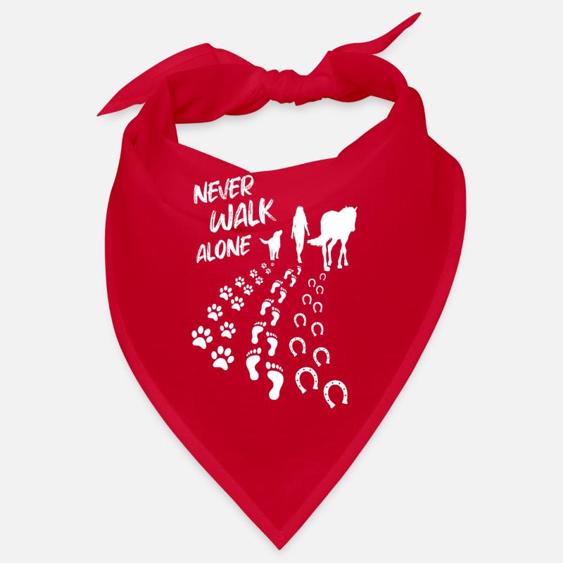 Never Walk Alone Pferd & Hund Bandana