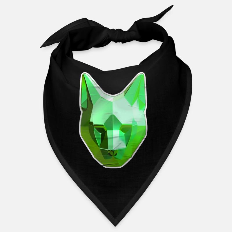 Green Crystal Cat Bandana