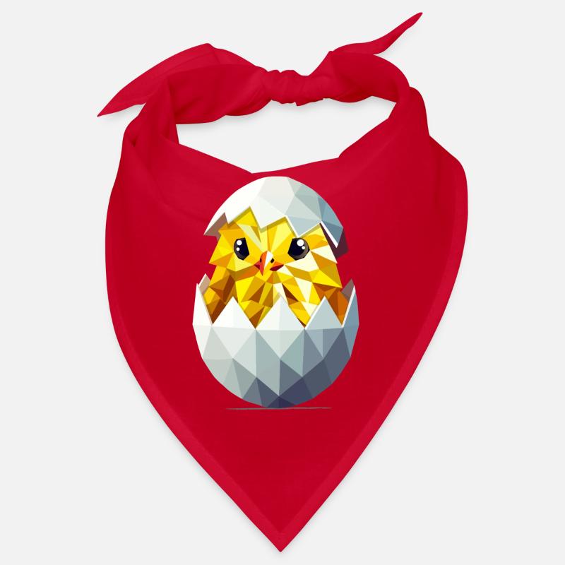 Chick in the Egg – Modern Easter Illustration Bandana