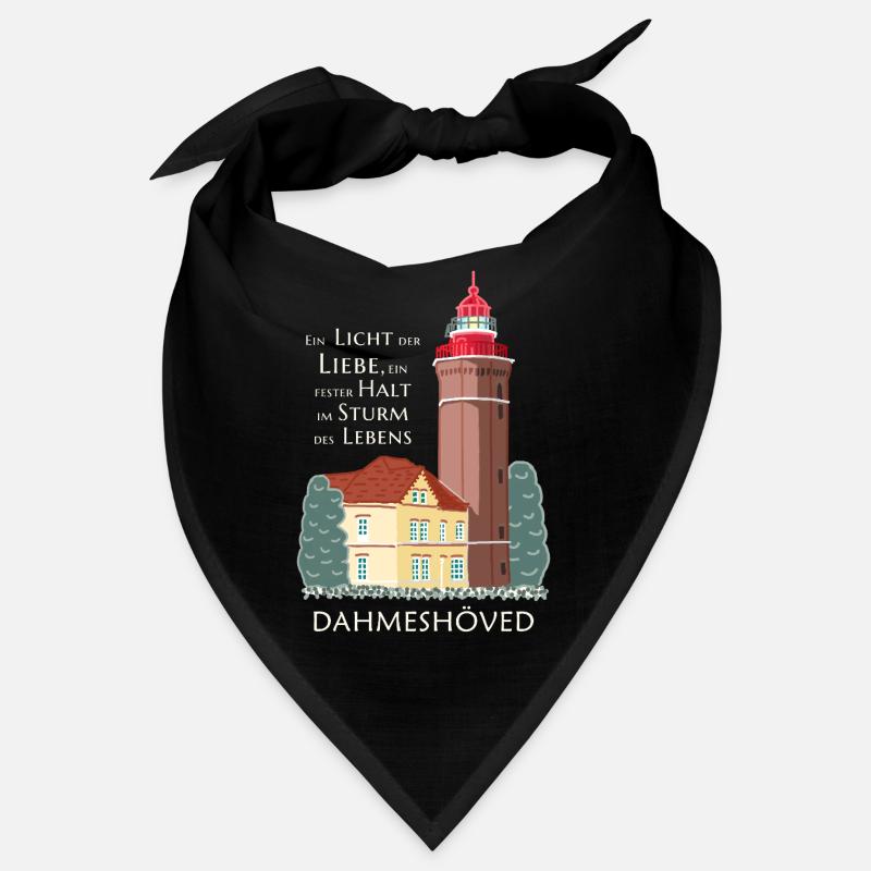 Dahme, dessin à la main d’un vieux phare, Dahmeshöved Bandana