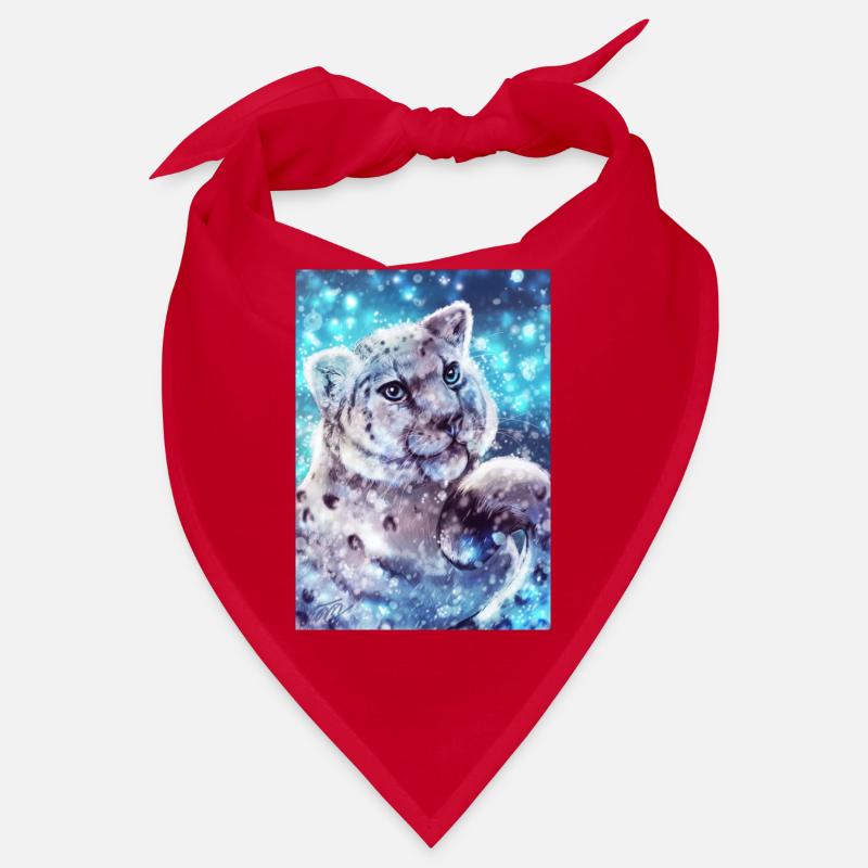 Schneeleopard Poster Bandana