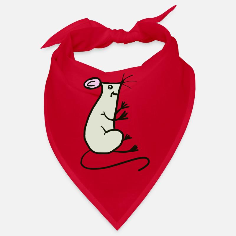 Playful Mouse Sketch Bandana