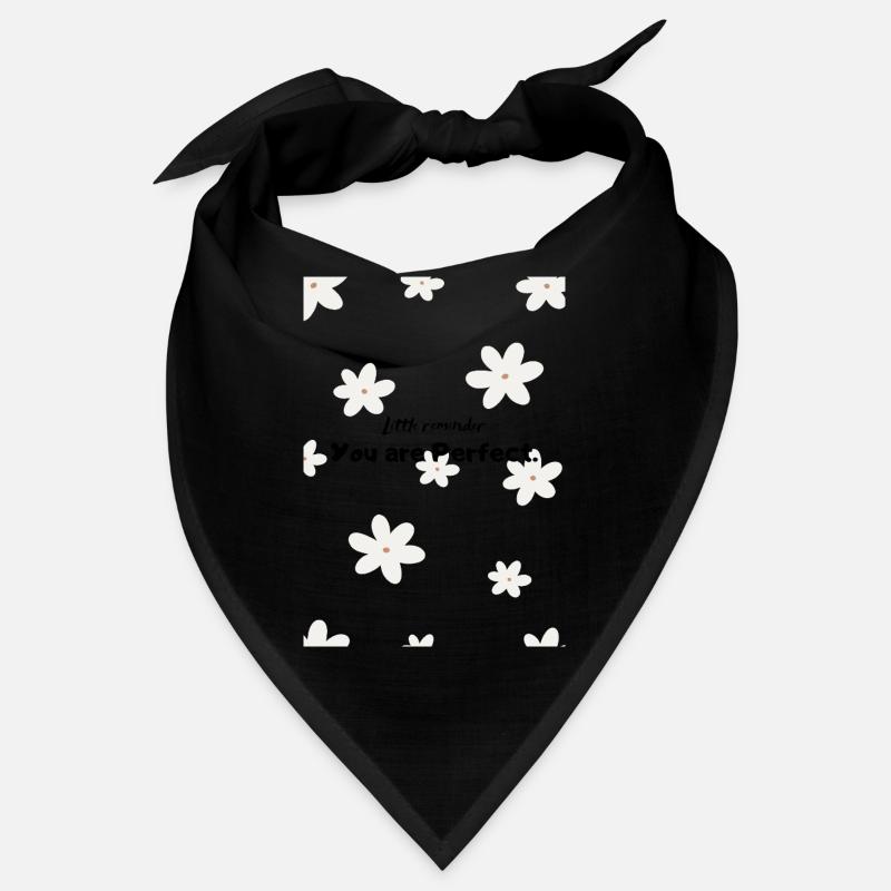 Gänseblümchen auf Schwarz Bandana