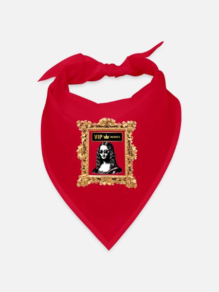 VIP Mona Lisa Luxusrahmen - Bandana - Rot - Vorne