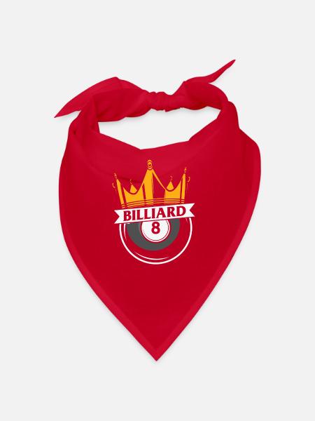 Billard Pool Billard Billardkugel Billardkö 8Ball - Bandana - Rot - Vorne