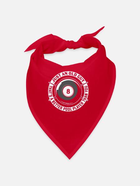 Billard Pool Billard Billardkugel Billardkö 8Ball - Bandana - Rot - Vorne