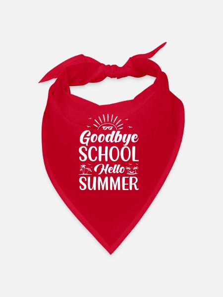 Happy last day of school School From graduation - Bandana - red - Front