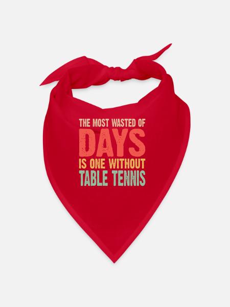Table tennis Table tennis players Table tennis bats - Bandana - red - Front