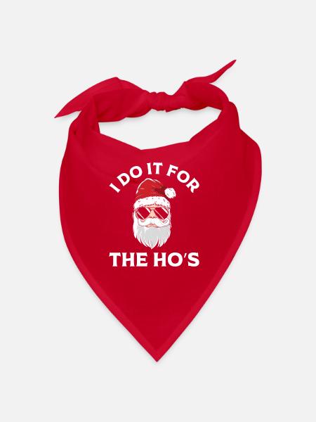 Santa Claus Weihnachten - Bandana - Rot - Vorne