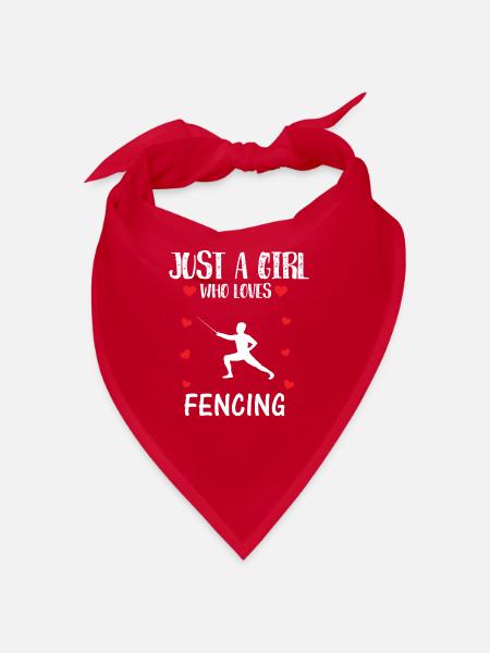 Fencer Fencer ParierStange Girls Sport Hobby - Bandana - red - Front