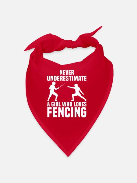 Fencer Fencer ParierStange Girls Sport Hobby - Bandana - red - Front