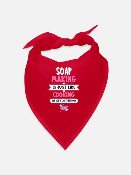 Savonner Fabrication de savon Fabrication de savon - Bandana - rouge - Devant