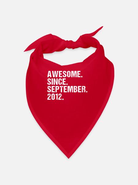 September 2012 - Birthday in September - Bandana - red - Front