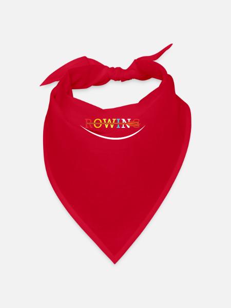 Rudern Trainer Geschenk Ruderer Ruderboot Paddel - Bandana - Rot - Vorne