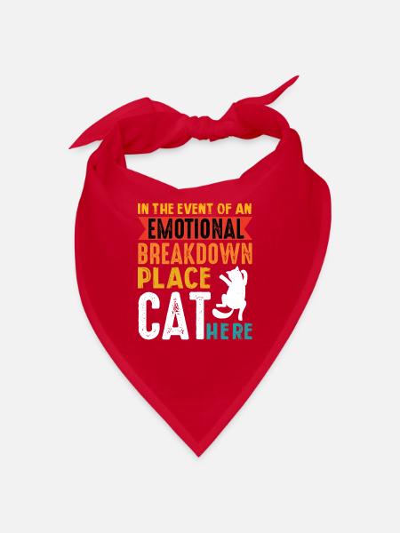 Real men love cats cat man cat father - Bandana - red - Front