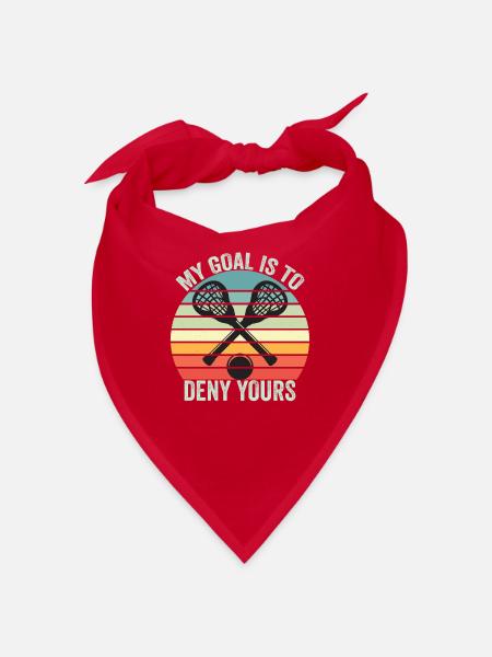 Lacrosse Players Play Lacrosse Relax Lacrosse - Bandana - red - Front