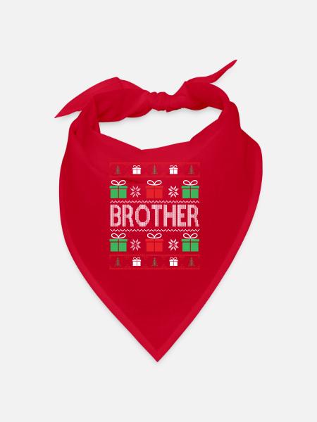 Christmas Brother Gift Partner Look - Bandana - red - Front