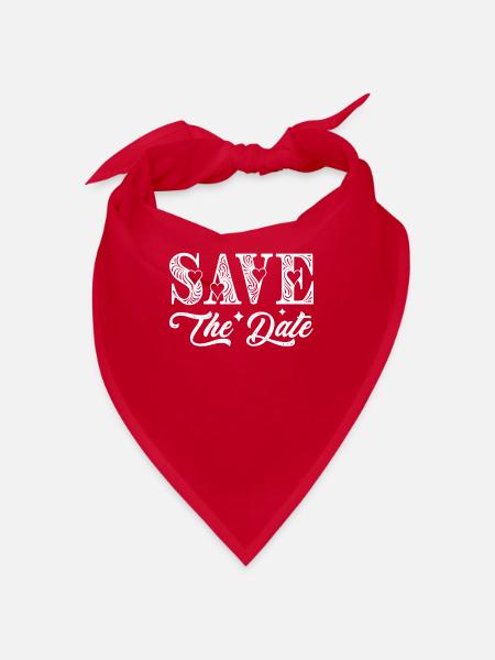 Save the date - Bandana - red - Front