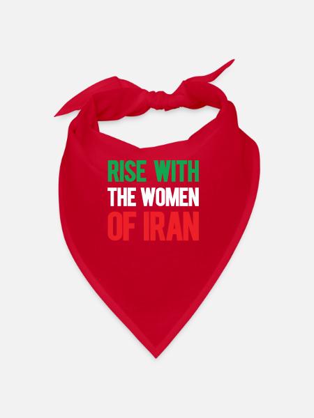 Frauen Leben Freiheit Iranisch Mahsa Amini Iran - Bandana - Rot - Vorne