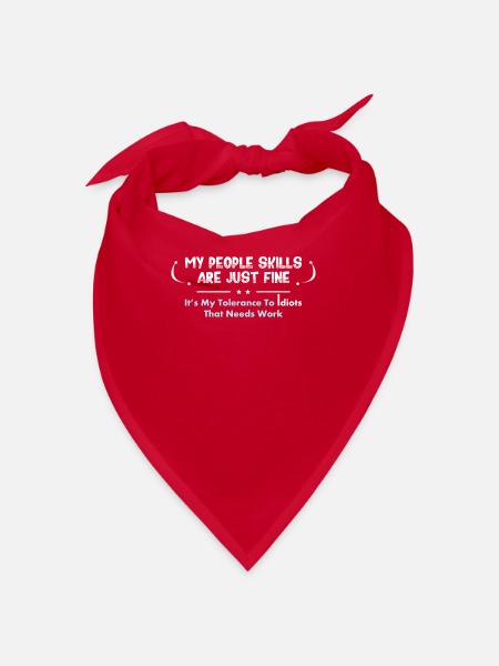 Sarkastischer Spruch - Bandana - Rot - Vorne