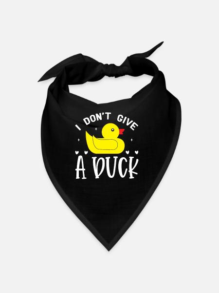 Famille des canards Canards en caoutchouc Canard de baignade Canard - Bandana - noir - Devant