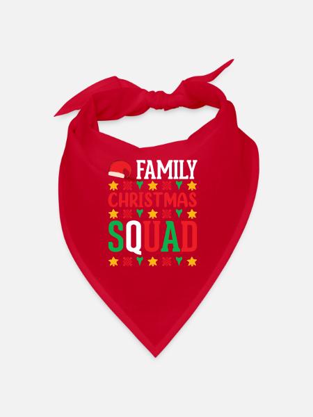 Noël en famille - Bandana - rouge - Devant