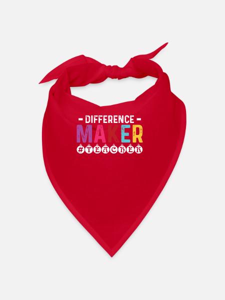 Lehrer bester Lehrer Geschenk - Bandana - Rot - Vorne