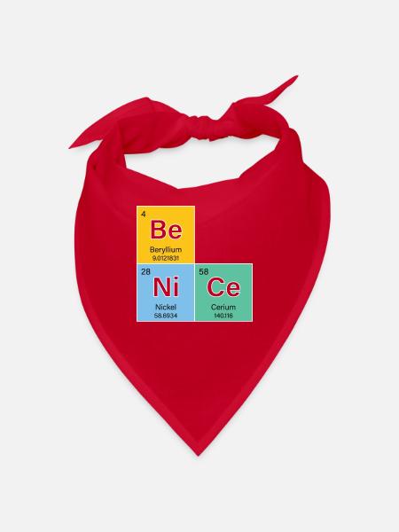 Chimiste Chimiste Études de chimie Professeur React - Bandana - rouge - Devant