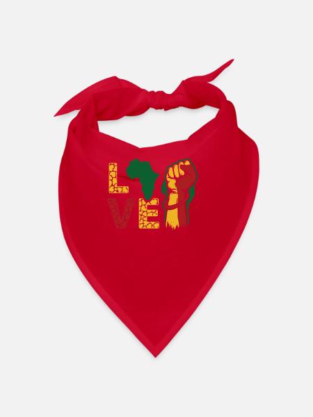Ich bin Schwarze Geschichte Schwarzer - Bandana - Rot - Vorne