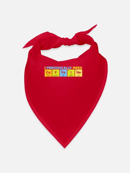 Chimiste Chimiste Étude Chimie Professeur Café - Bandana - rouge - Devant