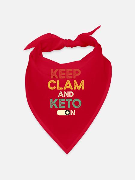 Keto Diet - Bandana - red - Front